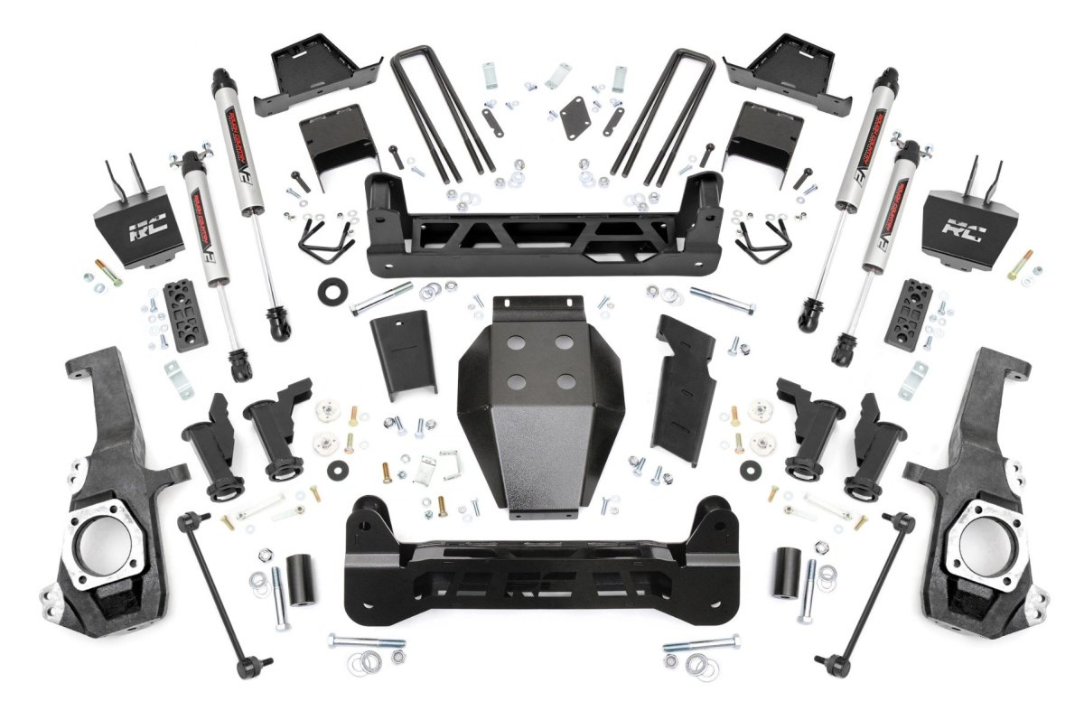 Chevrolet Silverado 2500 HD Suspension Lift Kit - Rough Country - 7 Inch Lift Kit with Torsion Drop - '20-'25